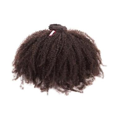 Imagem de Cabelo Natural Crespo 60cm com Tecimento Textura Kinky De Benguela 100
