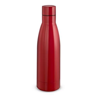 Imagem de Garrafa Térmica Inox 450ml com Parede Dupla Isolada a Vácuo – Tampa Rosqueável Inox com Vedação em Silicone – Conserva Quente por 8h e Frio por 12h – Acabamento Brilhante Premium (Vermelho)