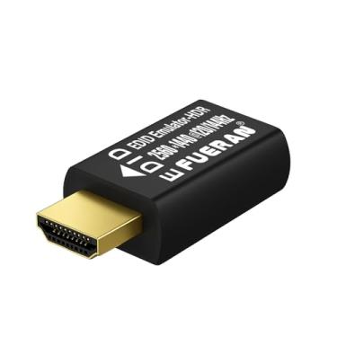 Imagem de FUERAN Plugue fictício HDMI – Emulador de tela virtual de resolução especial para PC, fones de ouvido VR e mineração de criptomoeda EDID adaptador de exibição fantasma sem cabeça edid emulador