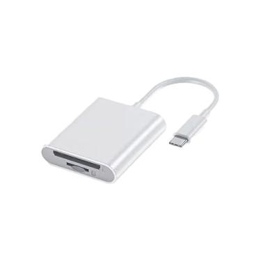 Imagem de Leitor de cartão multifuncional de câmera Tipo-C para SD TF CF