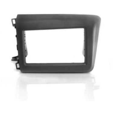 Imagem de Moldura Painel Central 2 Din Expex Civic 2012 À 2016 Cinza