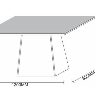 Imagem de Mesa Jantar 4 Lugares Jasmin 1,20m Ype Off White