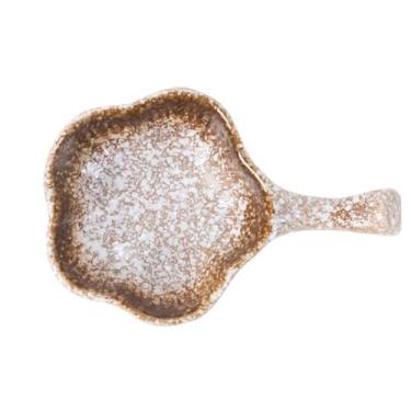 Imagem de prato de lanche Molheira de cerâmica para petiscos e condimentos, ideal para molho salada, ketchup, etc tigela de sopa