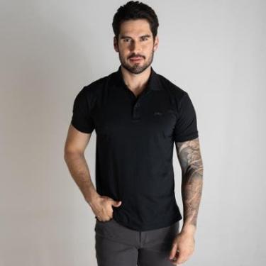 Imagem de Camisa Polo Ellus Algodão Pima Preto-Masculino
