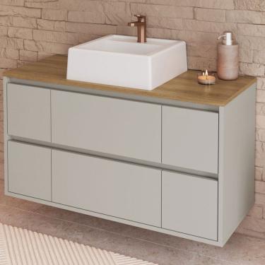 Imagem de Armário de Banheiro Berlim 2 Portas 4 Gavetas com Cuba Arenas - Art In Móveis