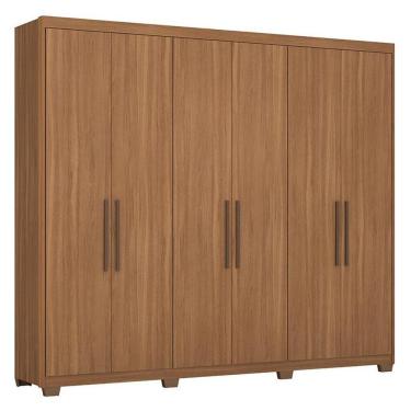 Imagem de Guarda Roupa Casal Sumatra 6 Portas Amêndola Com Pés - Demóbile Amêndola