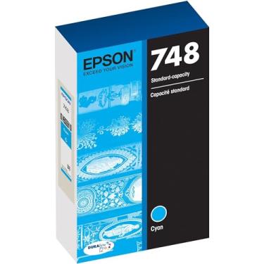 Imagem de Epson Cartucho de tinta ciano 748 DURABrite Pro, rendimento de 1500 (T748220)
