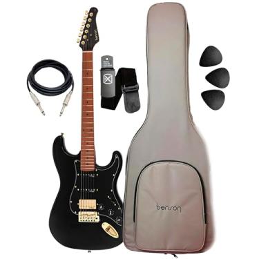 Imagem de Guitarra Benson Hardy 902 Black Gold C/Bag Regulada