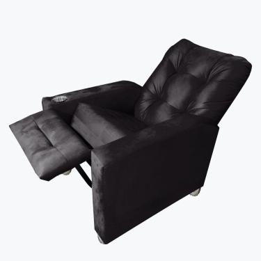 Imagem de  Poltrona De Amamentação Reclinavel Quarto Sala Londres Preto