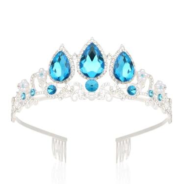 Imagem de Tiara feminina com coroa de princesa Rapunzel para acessórios de aniversário de princesa