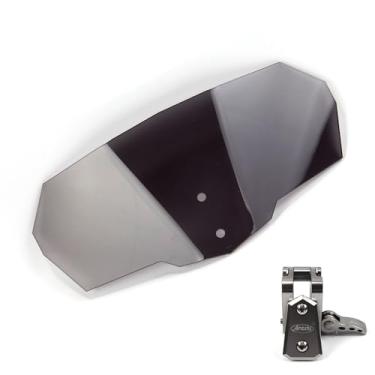 Imagem de Arashi Defletores de Para-brisas Clipe de Extensão para BMW Honda Suzuki Yamaha Kawasaki NC750X ST1300 CB190X CB650F CBF600 VFR800 Acessórios de Motocicleta Cinza