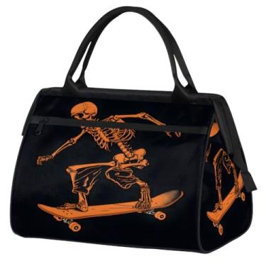 Imagem de Bolsa feminina floral Paisley étnica retrô pequena para o fim de semana para mulheres e homens, bolsa esportiva leve para academia, Cor: 40 cm, 15.2*8.3*11.6 inch, Moderno