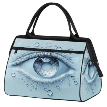 Imagem de Bolsa pequena para o fim de semana para mulheres, homens, camuflagem, cinza, design dobrável, bolsa esportiva leve para academia, Cor: 14, 15.2*8.3*11.6 inch, Moderno