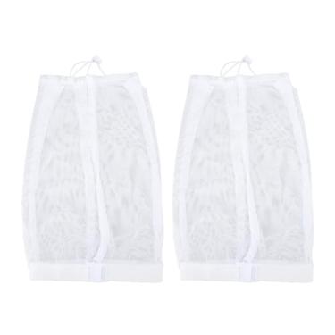 Imagem de Asixxsix Boné de Malha de Algodão Com Alça Ajustável para Secagem de Cabelo Com Faixa Elástica Macia, Rede de Cabelo Encaracolado Reutilizável para Proteção Permanente, boné de Malha Com