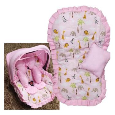 Imagem de Kit Capa de Bebê Conforto + Capa de Carrinho + Apoio Anatômico + Jogo 