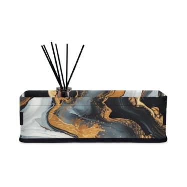 Imagem de Cesta de papel higiênico, organizador de bancada de banheiro, cestas decorativas de armazenamento para toalhas, bandeja de vaso sanitário com alças, cesta de armazenamento pequena para prateleiras