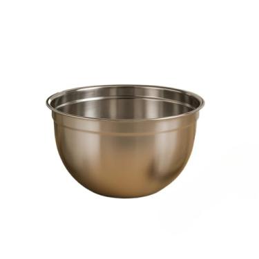 Imagem de Tigelas Inox Bowl Multiuso Profissional Redonda Saladeira Confeitaria (1 Tigela 26 cm)
