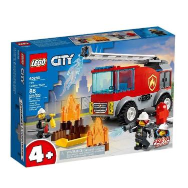 Imagem de Lego Caminhão Dos Bombeiros Com Escada 88 Peças - 60280