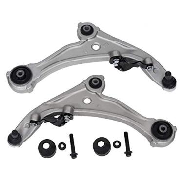 Imagem de Braço de controle inferior esquerdo direito e conjunto de juntas esféricas compatível com 07 08 09 10 11 2012 Nissan Altima 2013 (apenas 2 modelos de cupê de porta) lado do passageiro 2 peças AUQDD K620195 K620196 suspensão