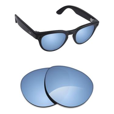 Imagem de Alphax Lentes de reposição polarizadas para óculos de sol Ray-Ban Meta Headliner RW4009F 51 mm - Opções, Espelhado em água profunda