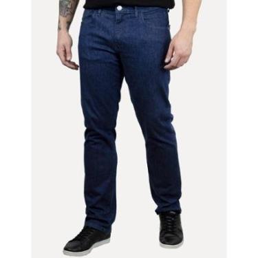 Imagem de Calça Dudalina Jeans Masculina Regular Stretch Classica Azul Escuro-Masculino