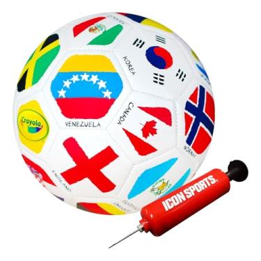 Imagem de Crayola Bola de futebol oficial - unissex infantil - Tamanho internacional 5