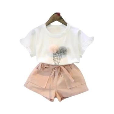 Imagem de Colete e Shorts de Algodão para Meninas - Conjunto Casual Verão Melari