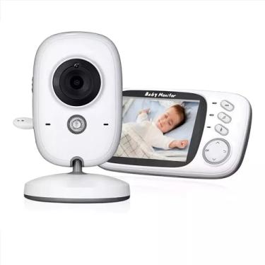 Imagem de Babá Eletrônica, Baby Monitor Vbo3 Câmera para Bebês com Tela de 3.2", Visão Noturna Infravermelha, Áudio Bidirecional, Detecção de Som VOX Monitoramento de Temperatura