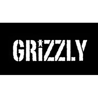 Imagem de Adesivo de vinil Grizzly Grip Logo Griptape Skateboard|Carros Caminhões Vans Paredes Laptop| Branco |19 x 5,7 cm | CCI508