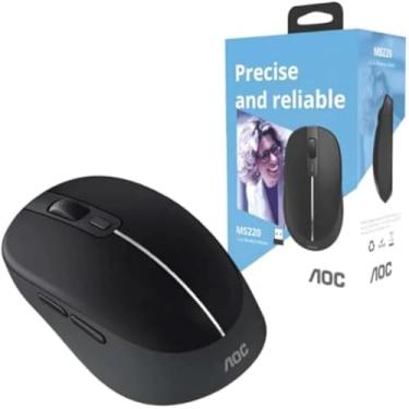 Imagem de Mouse sem fio ergonomico com sensor optico e design discreto, duravel