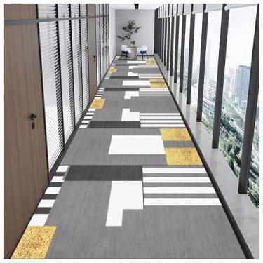 Imagem de SPXMQSS Tapetes de passadeira extralongos para corredor, lavável, antiderrapante, tapete de cozinha para entrada, quarto, sala de estar, corredor A 120 x 240 cm