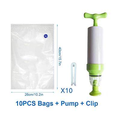 Imagem de Sacolas de Selador Alimentos Sous Vide com Bomba Recarregável Reutilizáveis Armazenamento em Congelador para Cozinha Man