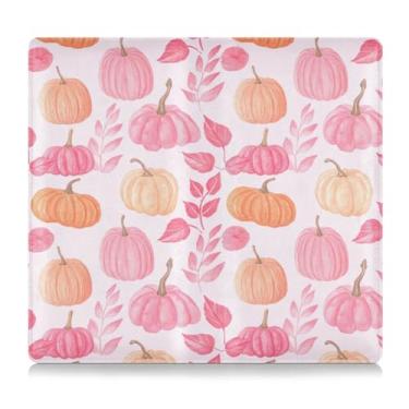 Imagem de Burbuja Porta-registro de carro e seguro, caixa de luvas de couro rosa abóboras para veículos, organizador de documentos, carteira e acessórios