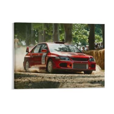 Imagem de HouLaiZhe Drift Jdm Lancer Sports Cool Posters Tela Estética Decoração de Quarto Pintura de Parede Impressões Sala de Galeria Decoração de Parede para Quarto Sala de Estar Escritório 18 x 24 polegadas