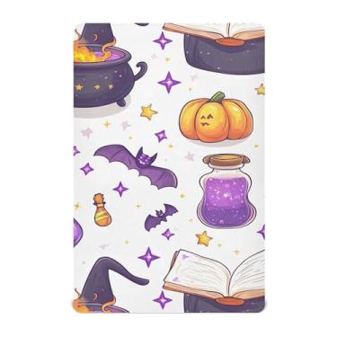 Imagem de xigua Lençol de berço mágico de Halloween para meninas e meninos, lençol macio e respirável adequado para berço padrão e cama infantil 71 x 132 cm