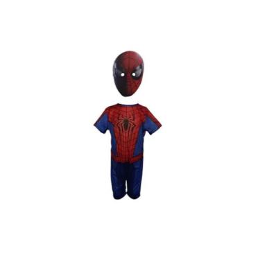 Imagem de Fantasia Roupa Infantil Homem Aranha Com Máscara E.v.a. 3d - Bililika,