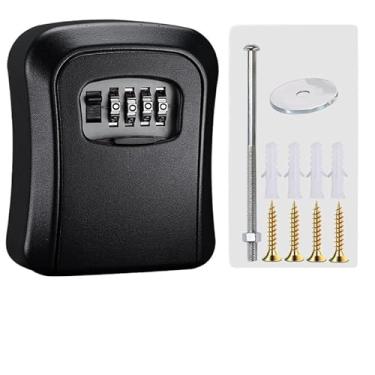 Imagem de Pacote com 1 cadeado de combinação para locker, cadeado impermeável de 4 dígitos para escola, academia, esportes, cerca, caixa de ferramentas, portão, estojo, ao ar livre, armazenamento de ferrolho