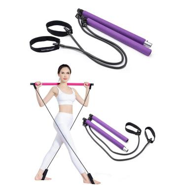 Imagem de Bastão Elástico Treino em Casa Academia Força Musculação Alongamento Maxboost-Unissex