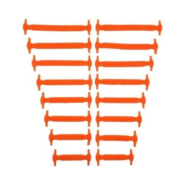 Imagem de Cadarços Elásticos De Silicone Para Crianças 16 Peças Sem Amarração Pa