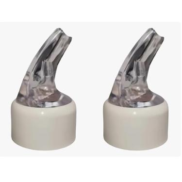 Imagem de 2 Bico Dosador Para Azeite E Vinagre 30 Mm Salada 2x1 branco