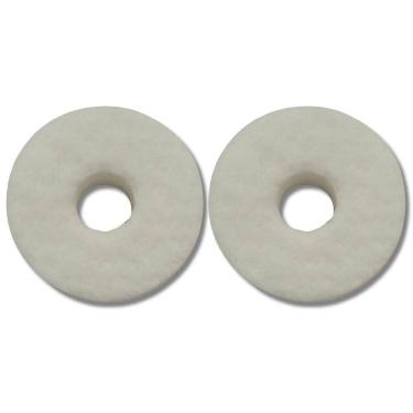 Imagem de Kit 2 Feltro Branco Estante Prato Bateria Liverpool