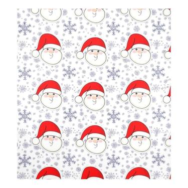 Imagem de Lindo decalque magnético de painel de geladeira de Papai Noel de Natal, capa magnética para máquina de lavar louça, 58 cm L x 66 cm A