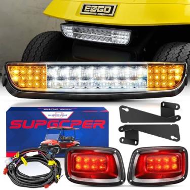 Imagem de SUPGCPER Kit De Farol Traseiro Led Ezgo Para Carrinhos Txt 1996-2013, Barra Luz Carrinho Golfe 12 V Com Interruptor Chicote Elétrico, Alto Brilho, Homologado Ruas