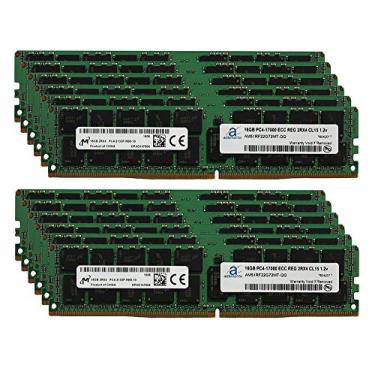 Imagem de Adamanta Atualização de memória de servidor de 192 GB (12 x 16 GB) compatível com chip registrado HP Proliant XL450 G9 DDR4 2133MHz PC4-17000 ECC 2Rx4 CL15 1.2v DRAM RAM