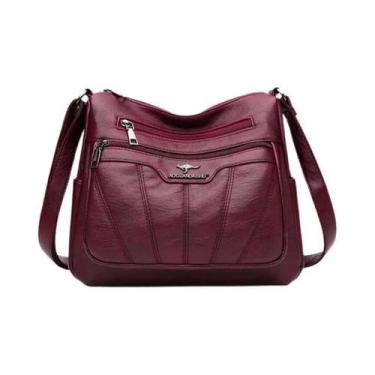 Imagem de Bolsa De Ombro De Luxo Em Couro Macio De Grande Capacidade Para Mulher