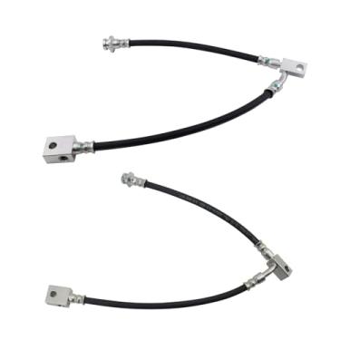 Imagem de TRQ Conjunto de mangueira de freio compatível com 2008-2012 INFINITI EX35 2011-2012 G25 2007-2008 G35 G37 2006-2010 M35 M37 M45 M56 2009-2012 Nissan 377 0Z 2000 9-2019 GT-R