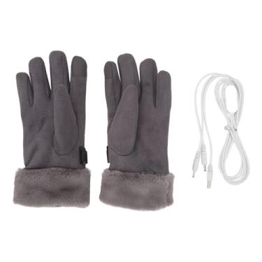 Imagem de Luvas Aquedidas USB Fluff Non Slip Palm Palm aquático à prova d'água Ajustável Luvas térmicas à prova de para mulheres Atividades de inverno de clima frio Feminino Feminino