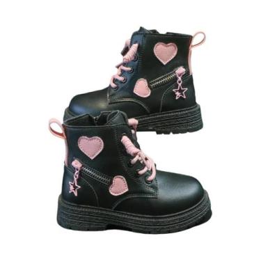 Imagem de Botas De Borracha Rosa Para Meninas Com Zíper Lateral, Sola Macia, Mod