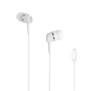 Imagem de REBENUO Fones de ouvido com fio para iPhone, microfone embutido e controle de volume. Compatível com iPhone 14/13/12/11/XR/XS/X/8/7/SE/Pro/Pro Max, suporta todos os sistemas iOS