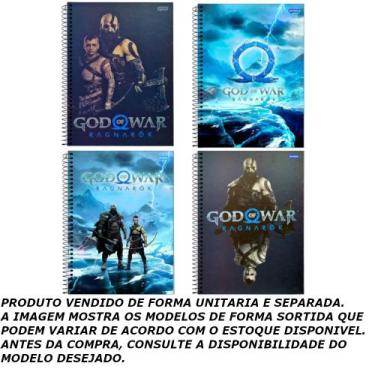 Imagem de Caderno espiral 240f god of war - jandaia